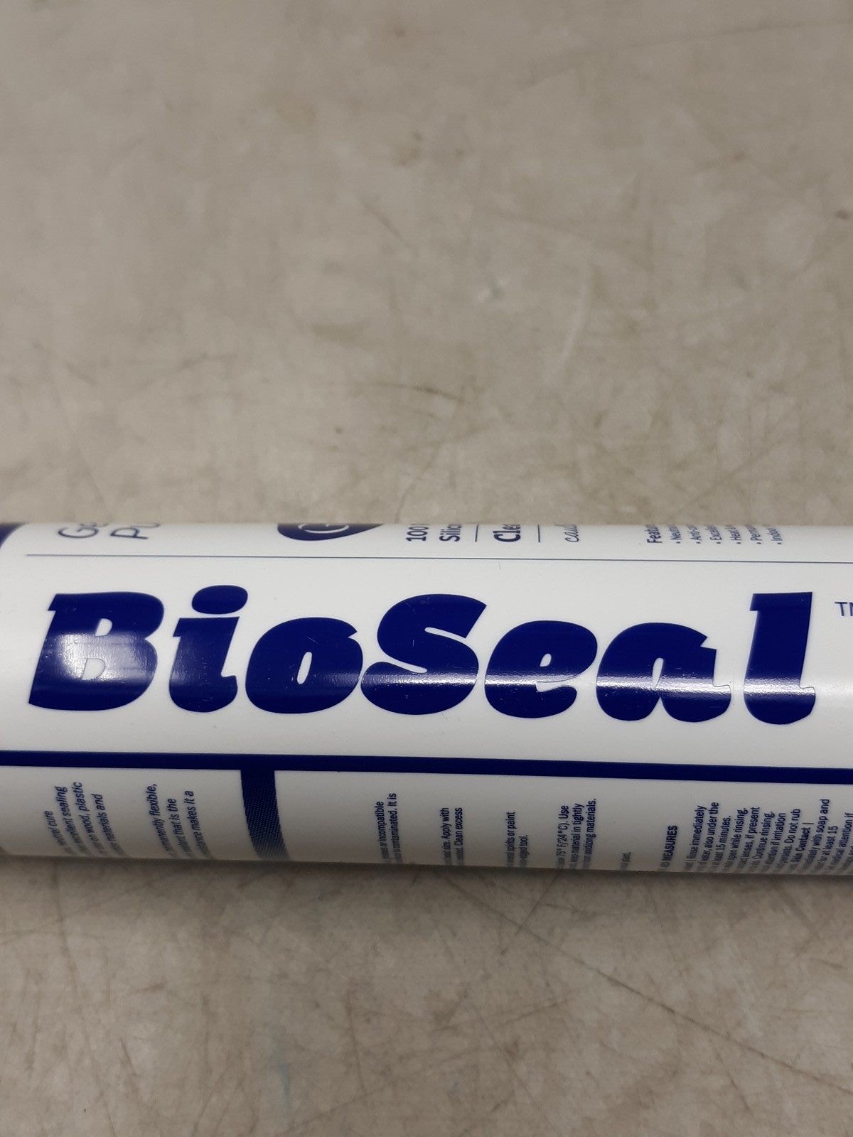 BioSeal 100% Silicone Sealant Caulk – Clear 10.1 oz Tube – Waterproof, Mold-Rest