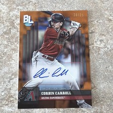 Corbin Carroll 2024 Topps Big League Baseball Orange /25 Auto BLA-CC Dbacks 