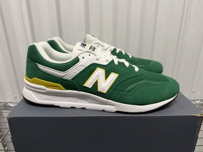 Size 11 Men's - NEW New Balance 997H Green White Yellow Sneakers CM997HVI