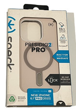 BRAND NEW Speck Presidio2 Pro MagSafe ClickLock Case iPhone 15 Pro-Bleached Bone