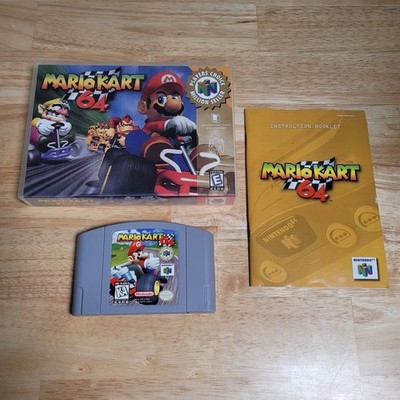 Mario Kart 64 Nintendo 64 N64, 1997 Clamshell Case with Manual - Tested