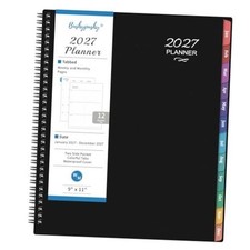2027 Planner - 2027 Planner Weekly and Monthly, JAN 2027 - DEC 2027  BLack B