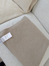 Dusk St Ives Knit Taupe Throw And 4 Cushion Covers