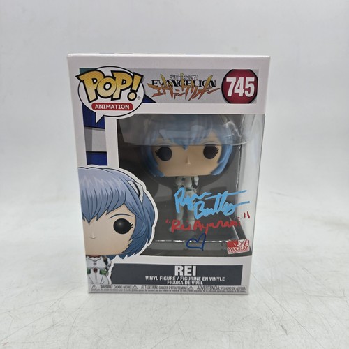 Funko Pop Anime Rei 745 Signed Auto Ryan Bartley W/ Protector NM Neon Genesis - Picture 8 of 11