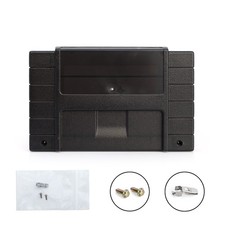 Super Nintendo SNES Game Cartridge Shell FX  Black - Made in USA