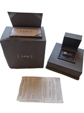 Beautiful white gold Vera Wang Bridal Ring Set, size P 0.95ct.