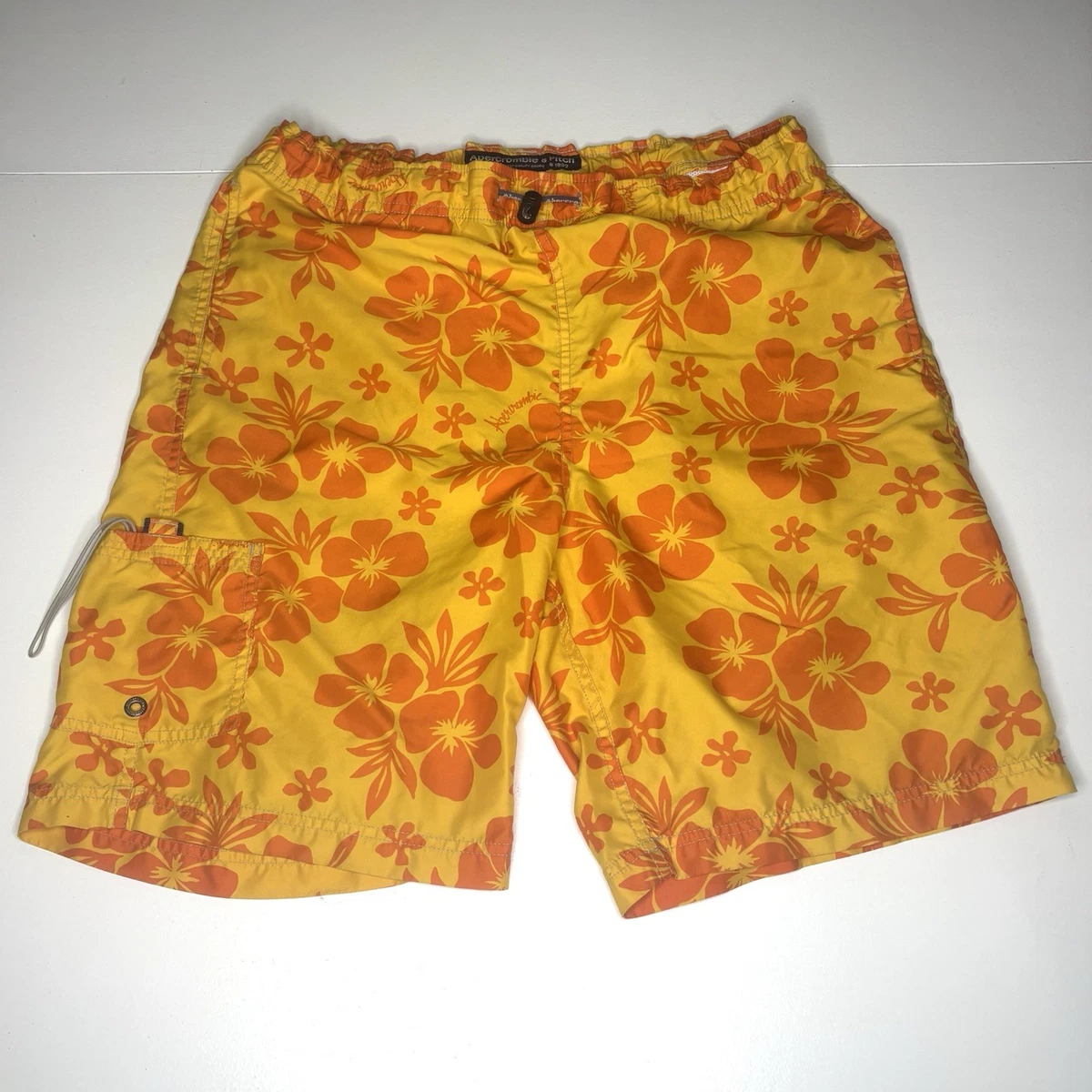 Abercrombie & Fitch Vintage Y2K Board Shorts Lined Swim Trunks