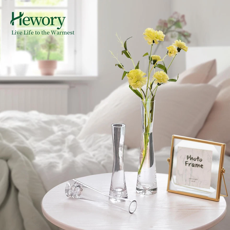 Blumenvase Modern 3er Glasvasen 20cm Vase Schmal Vasen Glas Blumen Vase für T... - Bild 3 von 4