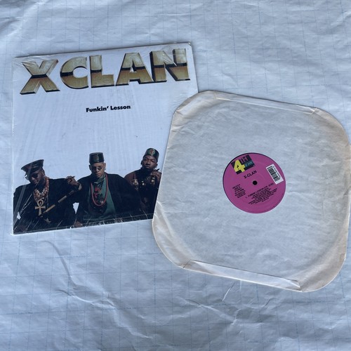 X-Clan Funkin' Lesson Vinyl 12" Schallplatte klassisch Hip Hop Rap Ostküste Funk - Bild 2 von 9