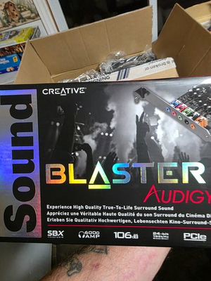 #ad Creative Sound Blaster Audigy FX 5.1 PCIe Sound Card SB1570 106dB SBX Pro C $50.00