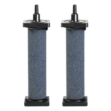 2 Pack 5 Inch Large Aquarium Air Stone Cylindrical Gray Bubble Diffusers