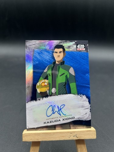 2022 Topps Chrome Star Wars Galaxy Blue #/150 Auto Kazuda Xiono-Chris Sean GA-CS
