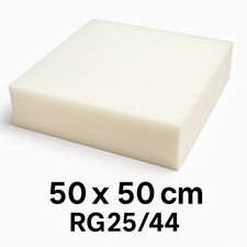 Polsterschaum RG25/44 Zuschnitt 50x50cm Sitzkissen Stuhlkissen Schaumstoffplatte