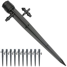25 Pcs Drip Irrigation Emitters, Adjustable Flow 0-20 GPH Irrigation Drippers...