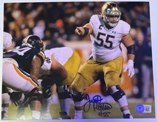 JARRETT PATTERSON Signed 8x10 Photo Notre Dame Fighting Irish Beckett COA