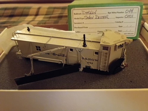 Snow Dozer Overland Models latón escala 1680-1694 escala HO Denver y Río Grande #044 | Zustand: New