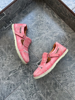 Vintage EJECT Handmade Leather Sandals Pink Size 42 US 9