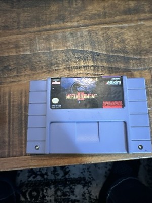 Mortal Kombat II (Super Nintendo SNES, 1993) Authentic Tested Cartridge Only