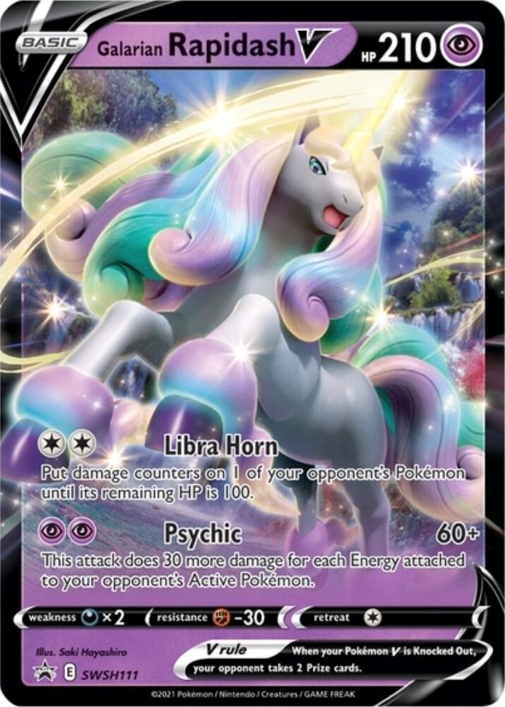Galarian Rapidash V - SWSH: Sword & Shield Promo Cards SWSH111 Pokémon Card