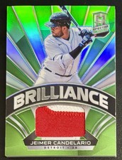 2021 Panini Spectra - Jeimer Candelario #'d 1/25 Brilliance Silver Patch #BM-JC