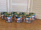 Vintage set of 7 Schultz Anchor Hocking Peanuts glasses Snoopy Woodstock rainbow — photo 1