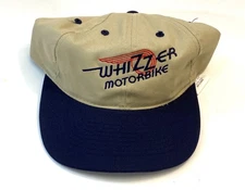 Vintage Whizzer Motorbikes Snapback Hat Ball Cap Embroidered Tan Black OTTO.