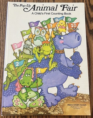 THE POP-UP ANIMAL FAIR : First Counting Book : Arnold Shapiro : vintage PSS