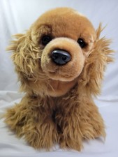 Toys R Us Cocker Spaniel Puppy Dog Realistic Plush 12" 2012 Stuffed Animal Toy