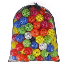 100 Pack Practice Golf Balls Airflow Hollow Plastic for Driving Range Home