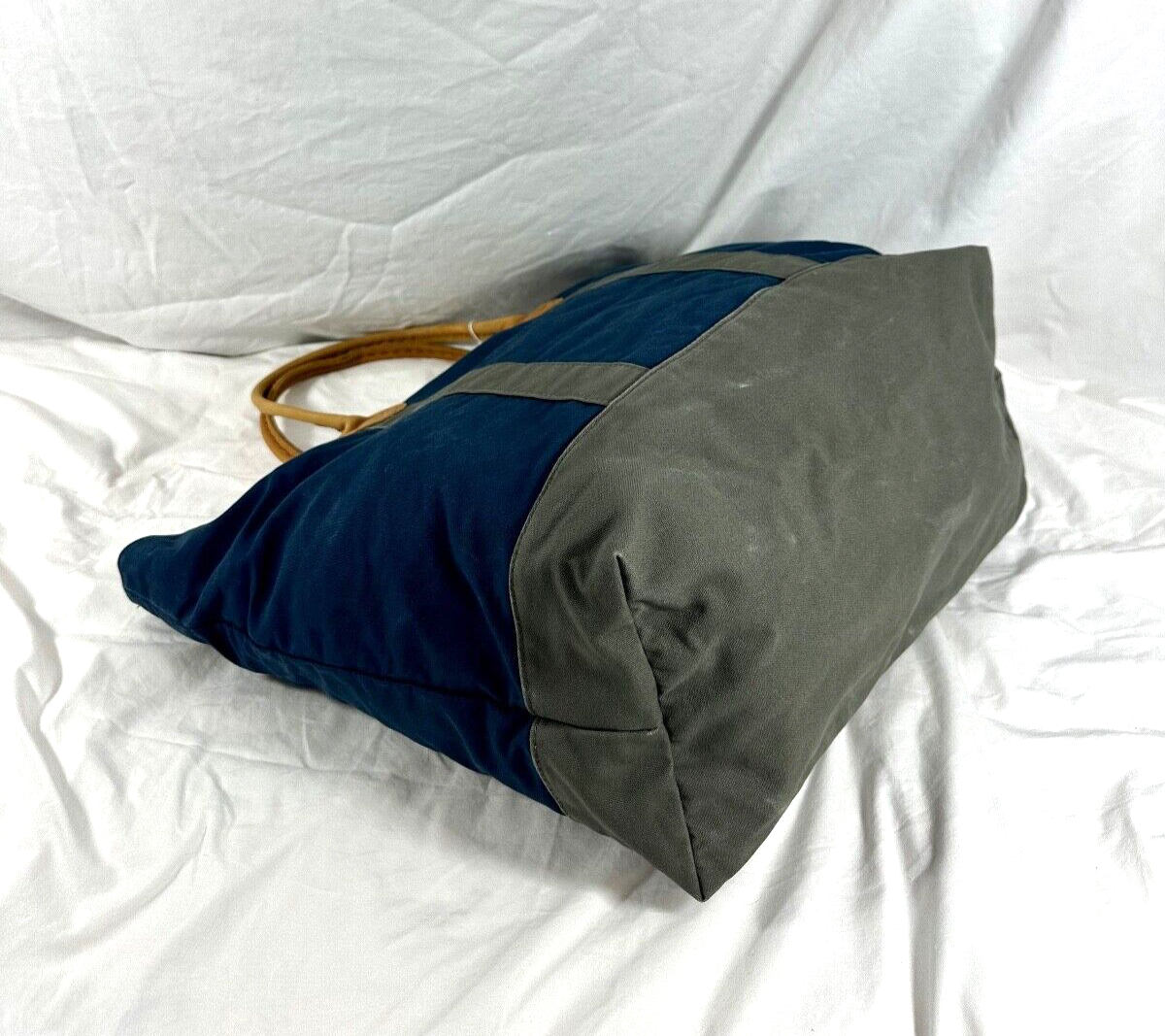 バッグ L.L.BEAN Leather Tote Bag (Large) Large Genuine LL BEAN Boat & Tote Bag Full Grain Leather Handles