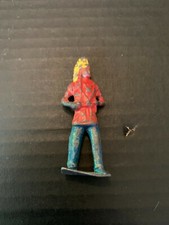 Vintage Cast Lead Indian Chief Figure Toy