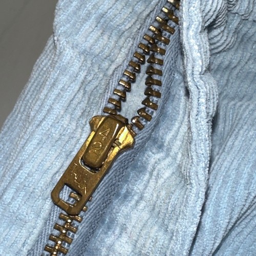 Vintage 70s Levis Corduroy Flared Pants Men Size 34x28 Baby Blue TALON ZIP USA by Levi's, $55.99 - Photo 4