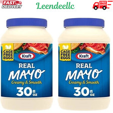 Kraft Real Mayo Creamy  Smooth Mayonnaise, 30 Oz Jars, Pack of 2 