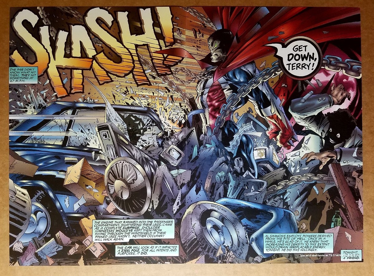 Spawn Stopping Car Image Comics Poster by Greg Capullo | eBay