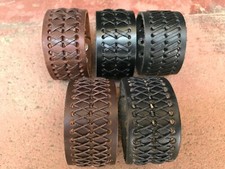 Leather Bracelet Punk Rock Unisex Wide Wrist Belt Wrap Cuff Wristband Bangle USA