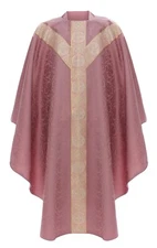 Rose Semi Gothic Chasuble with stole Vestment Casulla Rosa Casula Kasel GY202R25