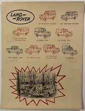 Vintage 1960's Land Rover 88 and 109 Sales Brochure USA Original..Not A Reprint!