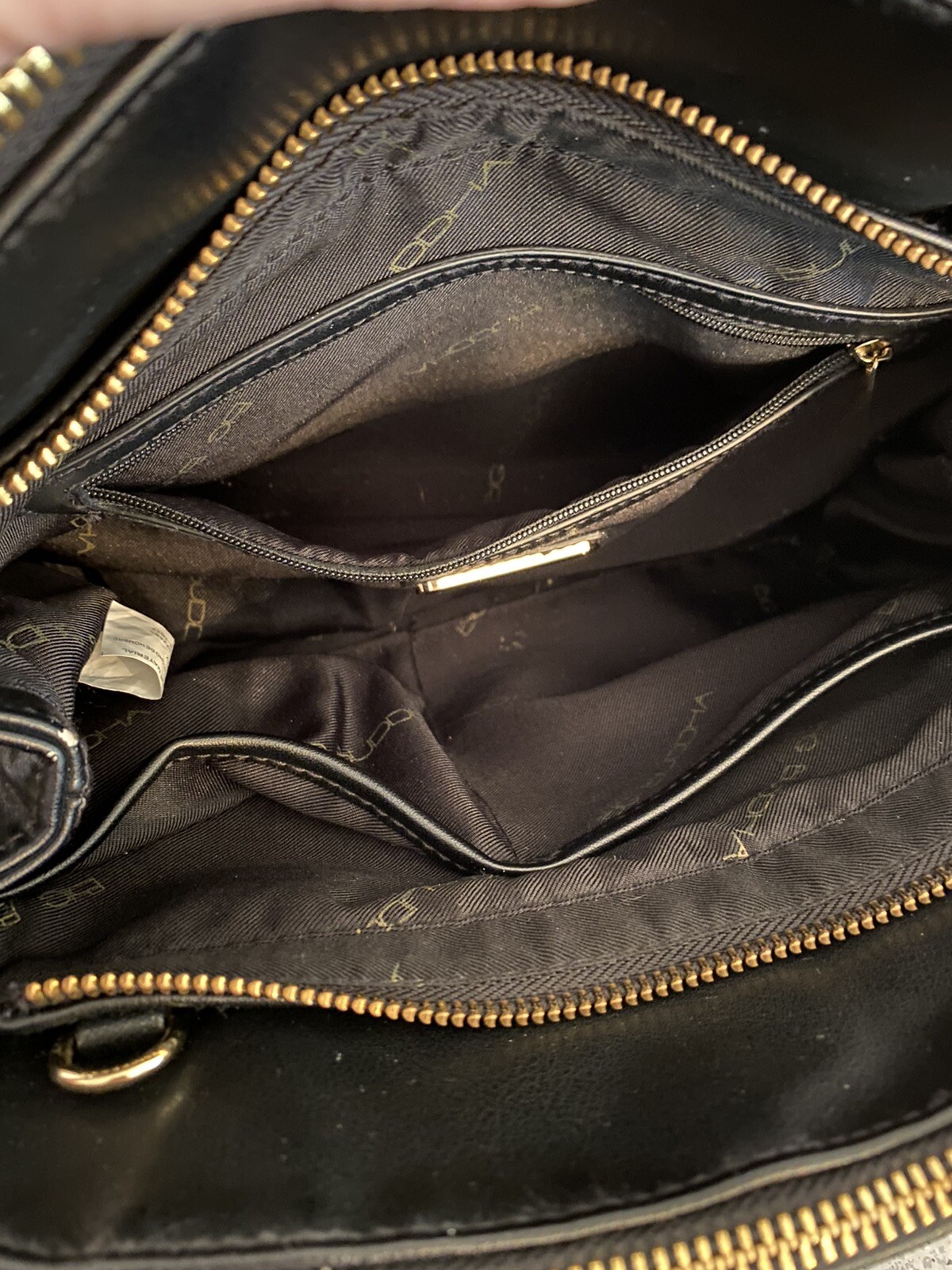 Big Buddha Black Vegan Leather Top Handles Bag Purse … Gem