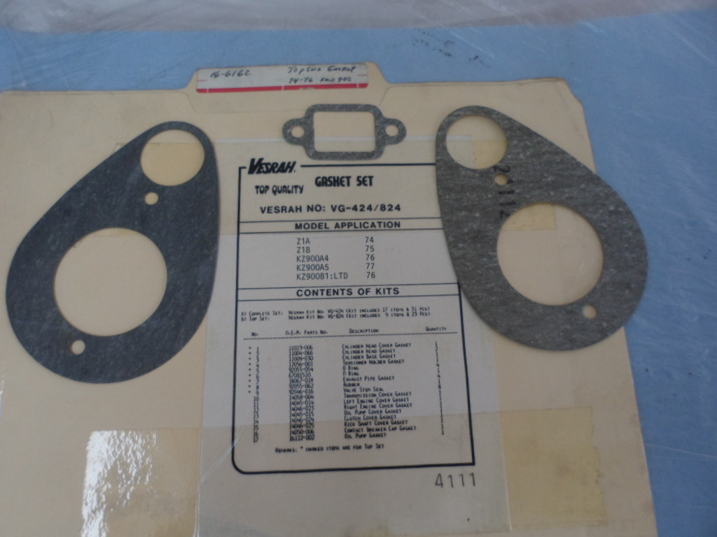 NOS Kawasaki Top End Gaskets 1974-1977 Z1 KZ900 16-6162 | eBay
