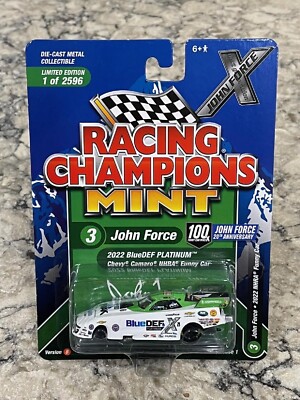 2022 Racing Champions MINT John Force BlueDEF Platinum NHRA Funny Car 1/64