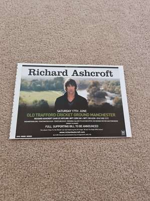 TNEWM117 WERBUNG 5X8 RICHARD ASHCROFT: OLD TRAFFORD CRICKET GROUND