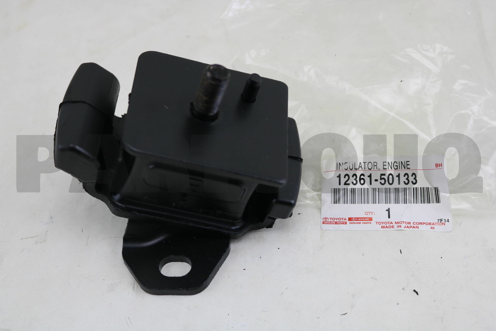 1236150133 Genuine Toyota INSULATOR, ENGINE MOUNTING, FRONT 12361  