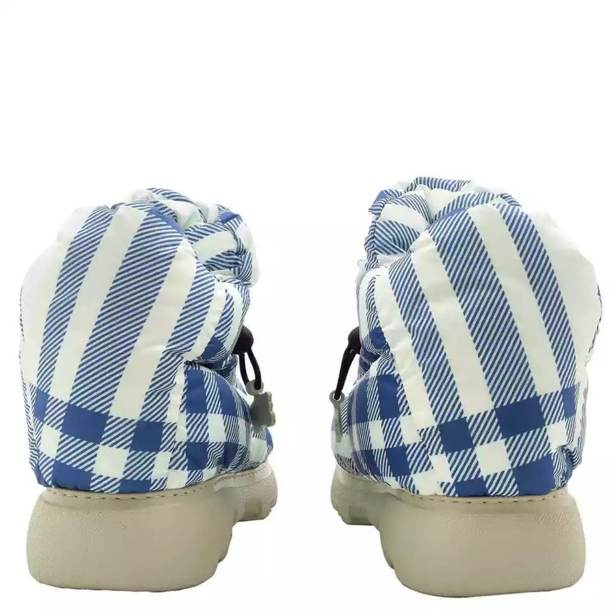 Burberry Check Pillow Drawstring Boots Brand New W/Box And
