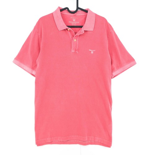 GANT Red Sun Bleached Pique Rugger Polo 