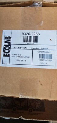 Ecolab 9320-2266 single head filtration system New inspected 4/12/23