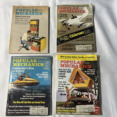 Set Of 4 - Popular Mechanics Magazine - Technology - Science - Automotive
