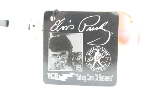 NEW! Elvis Presley TCB Sunglasses Concert Gold Brown Deadstock! RARE VTG Case - Picture 5 of 15