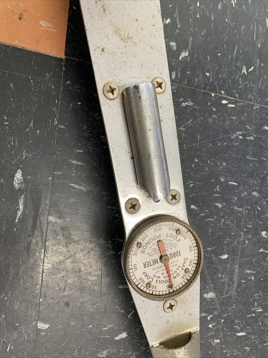 SNAP ON TOOLS TORQ O METER TQ 300 L vintage torque wrench