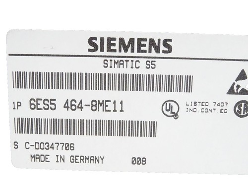 電源ユニット Siemens SIMATIC S5-100U 6ES5 482-8MA13 Siemens SIMATIC S5-100U 6ES5 482-8MA13 - メルカリ