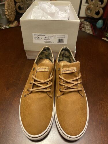 Tommy Bahama Men's Drifting Sands Brown Man Made Lether Size US 9.5 - Picture 1 of 4